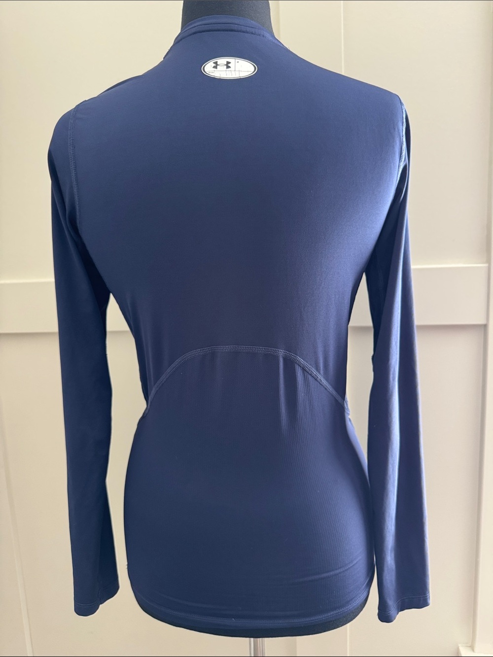 Under Armour Navy Long-Sleeve Performance Compression Top - Picture 2 of 3
